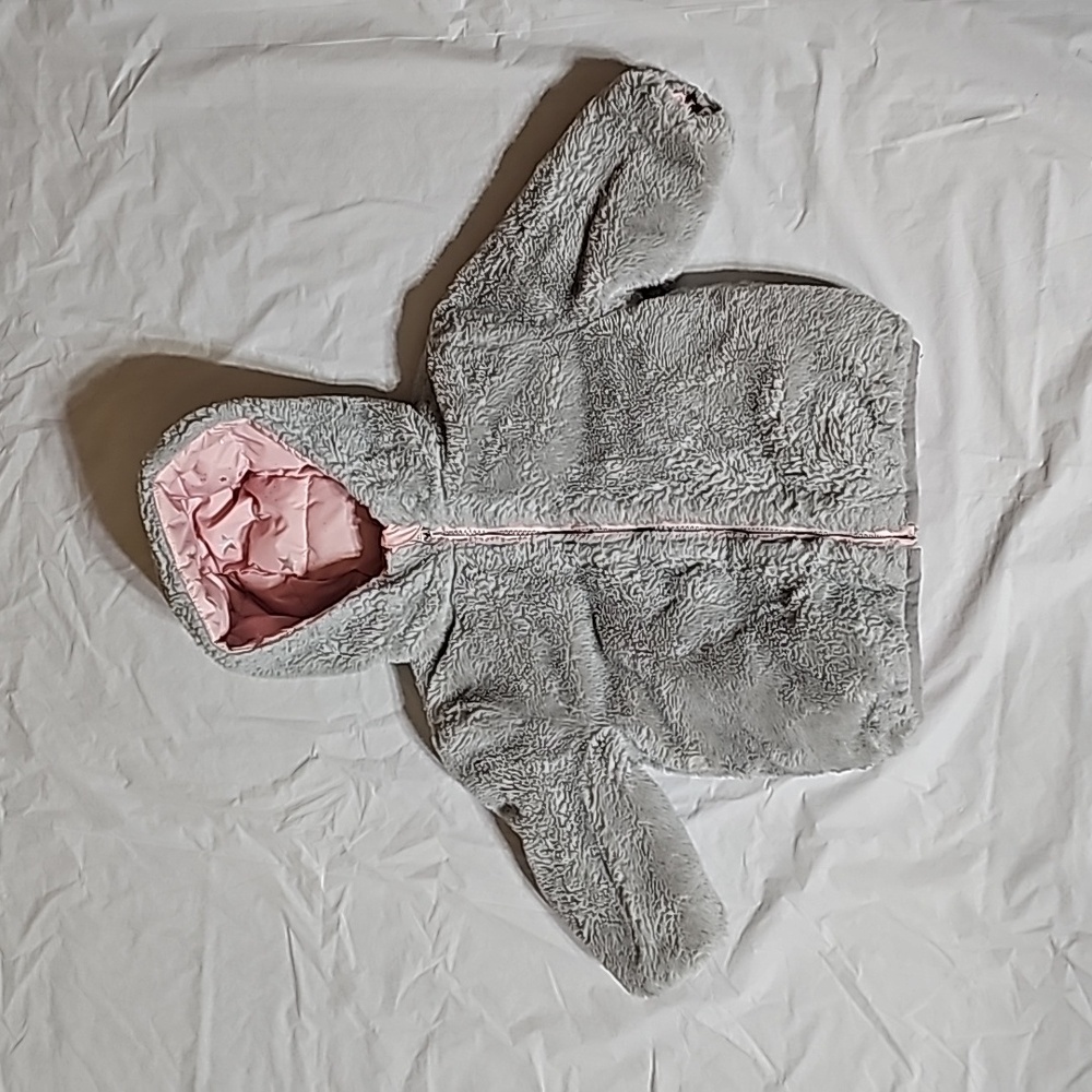 Wonder Nation Baby and Toddler Girl Size 18 Months Reversible Bubble Jacket Used